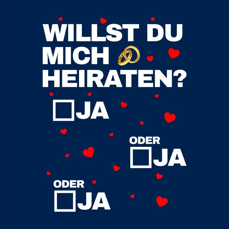 Ja oder Ja Heiratsantrag Hochzeitsantrag