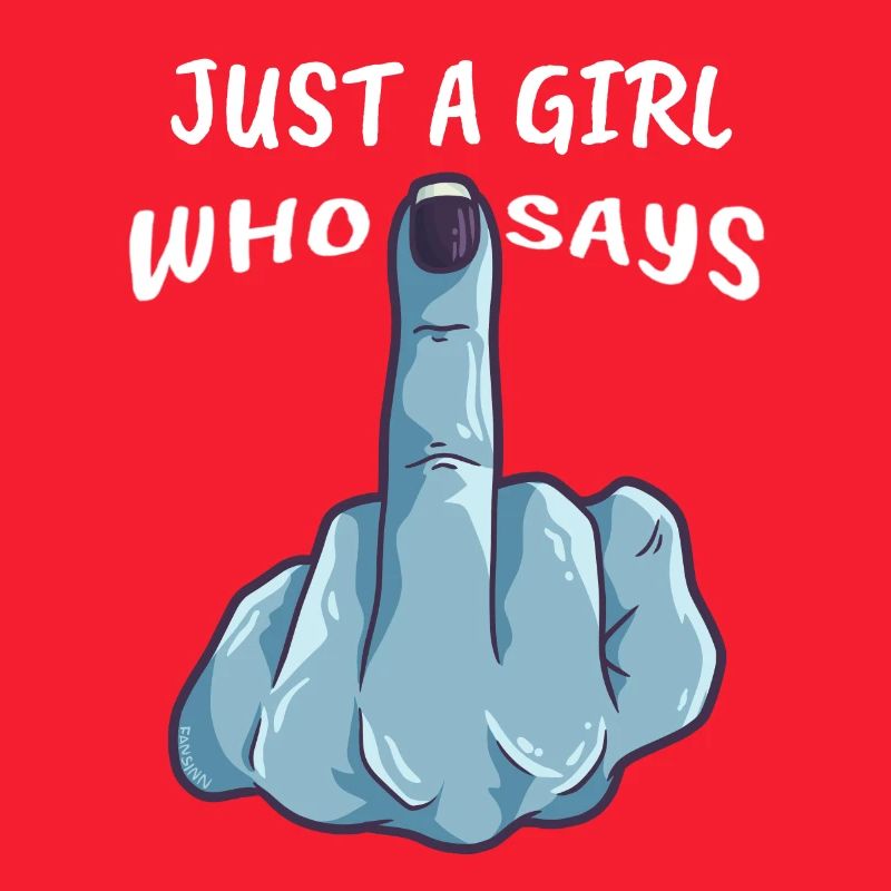 Fick Dich Mittelfinger Mädchen Frau Geschenk