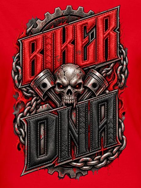 Biker DNA Skull Engine