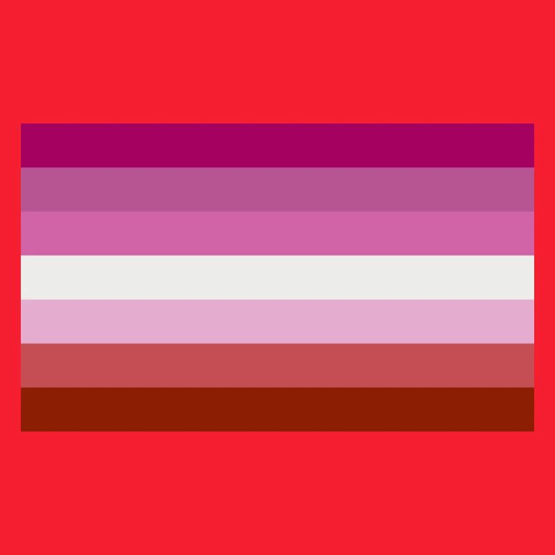 Drapeau lesbien sans lèvres