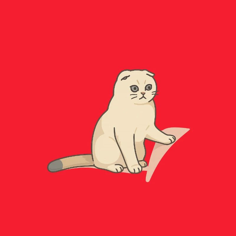 Chat mignon avec une expression mélancolique