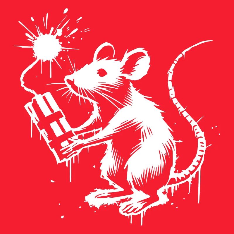 rat avec une dynamite.
