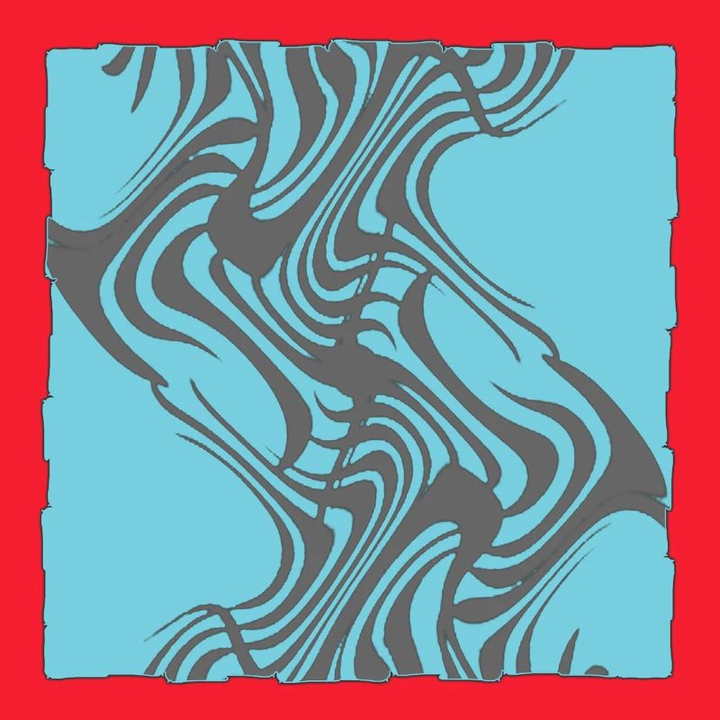 Zebra Pattern Cyan