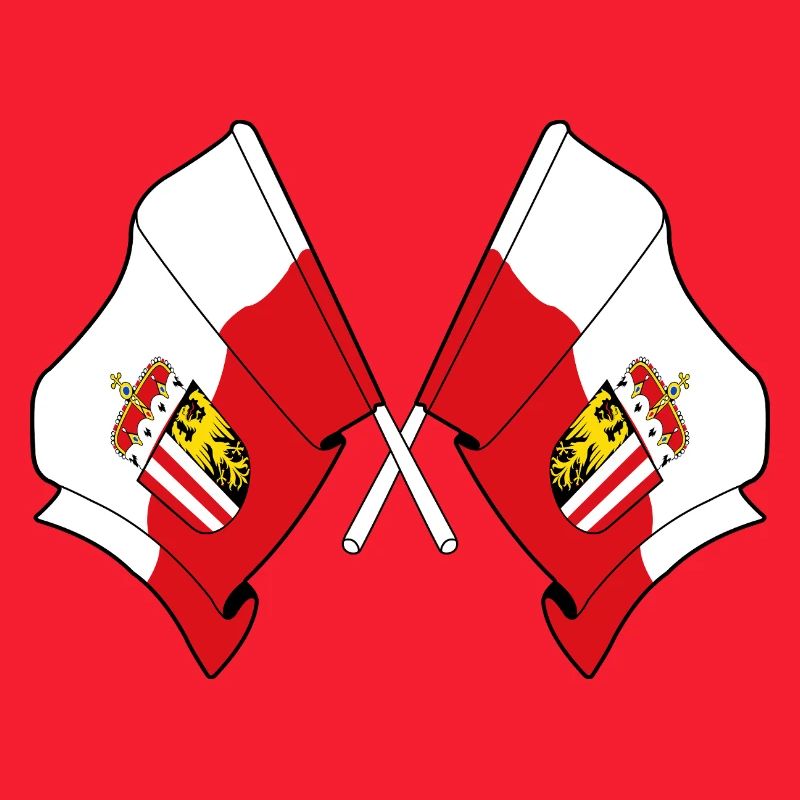 Upper Austria Crossed Flags