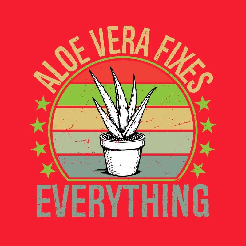 Aloe Vera Fixes Everything Funny Succulent Gard