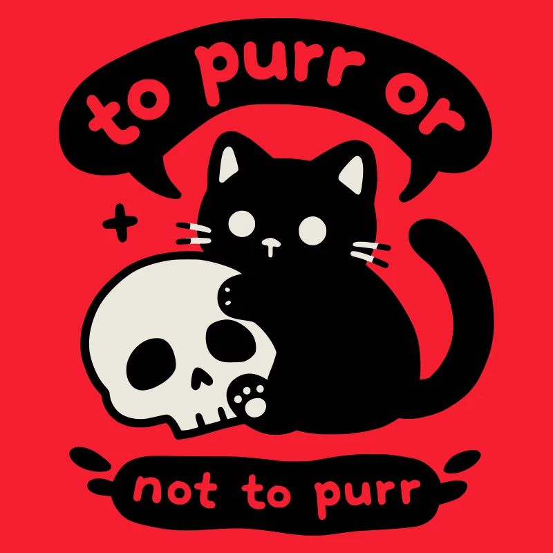 Ronronner ou ne pas ronronner | Chat avec un crâne