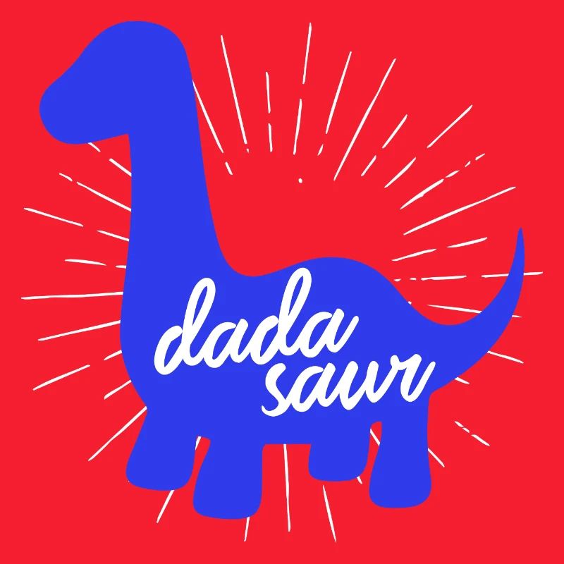 Conception du slogan drôle de dinosaure Daddysaurus Rex