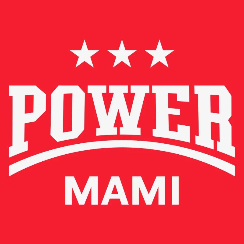 Power Mami (Mama, Mutti, Mutter, Muttertag, White)
