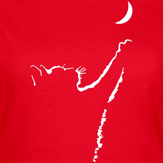 cat moon - Frauen T-Shirt