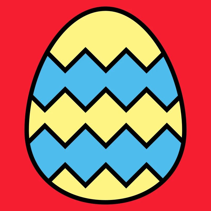 Easter egg jagged