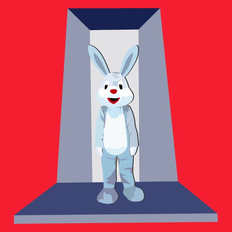 Easter Bunny on the Catwalk - Rabbit on Display