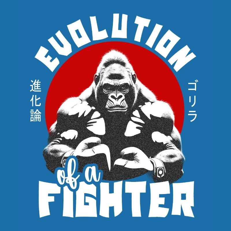 Evolution D’un Boxeur Combattant Gorille Singe Boxer