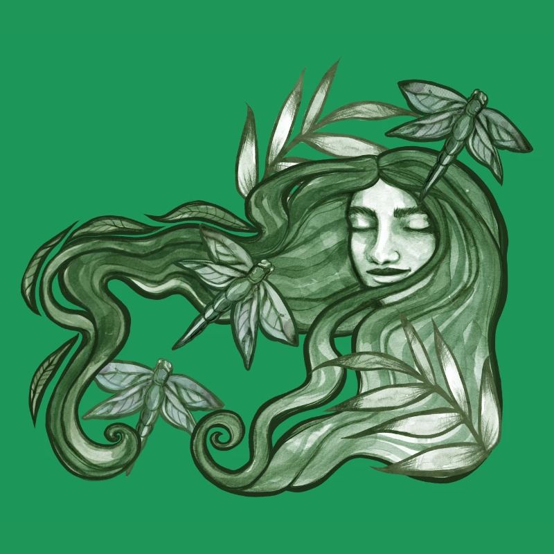 Déesse libellule verte