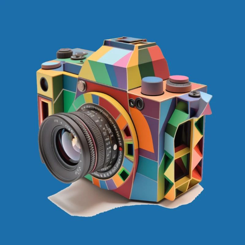 Conception de caméra multicolore et de pellicule