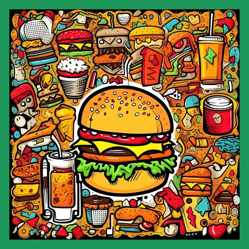 Multi pattern burger