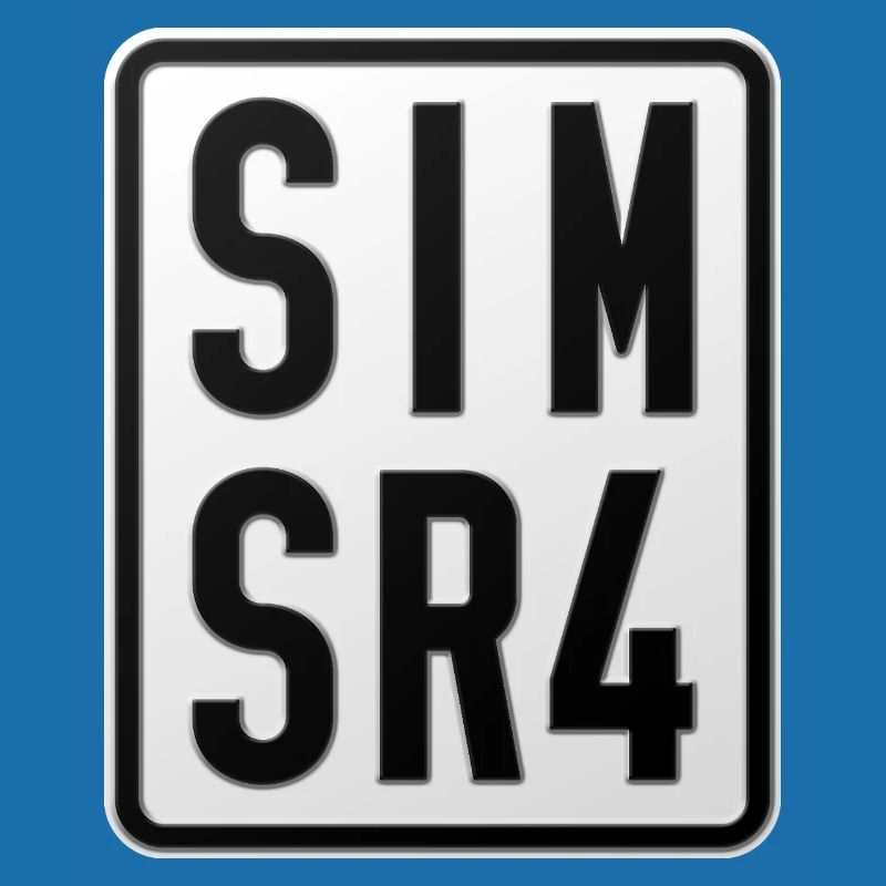 Plaque d’immatriculation du cyclomoteur Simson SR4