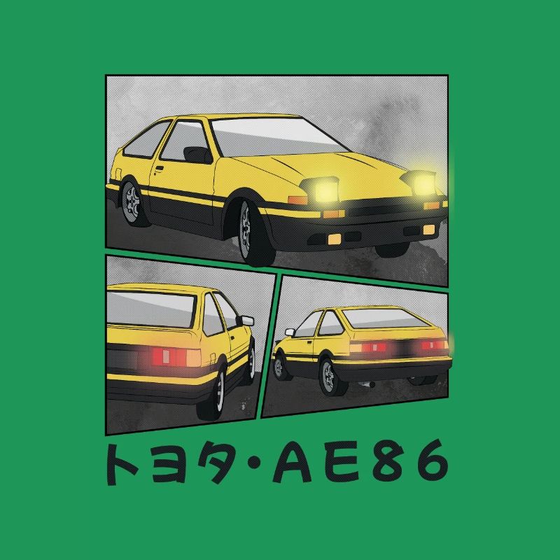 SUNBURST CAR COMIC / POP UP HEADLIGHTS HATCHBACK