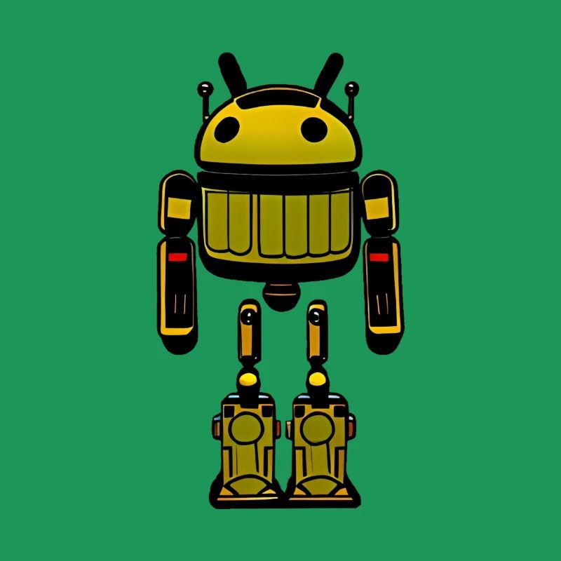Android Mülleimer Roboter