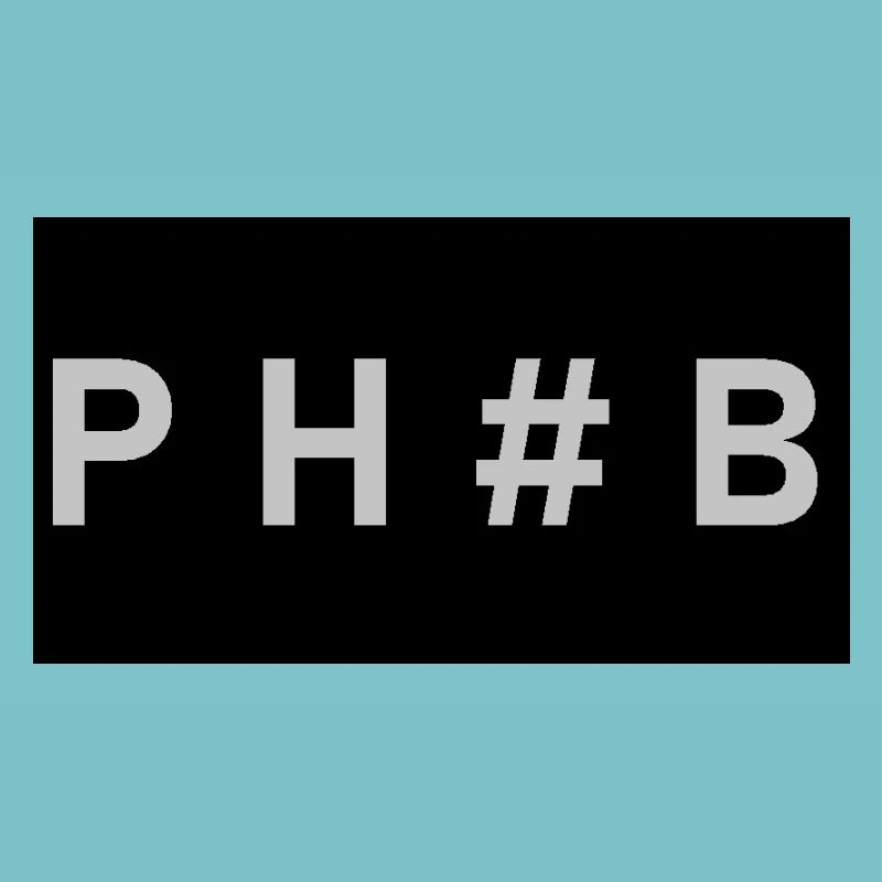 P H B greyblack
