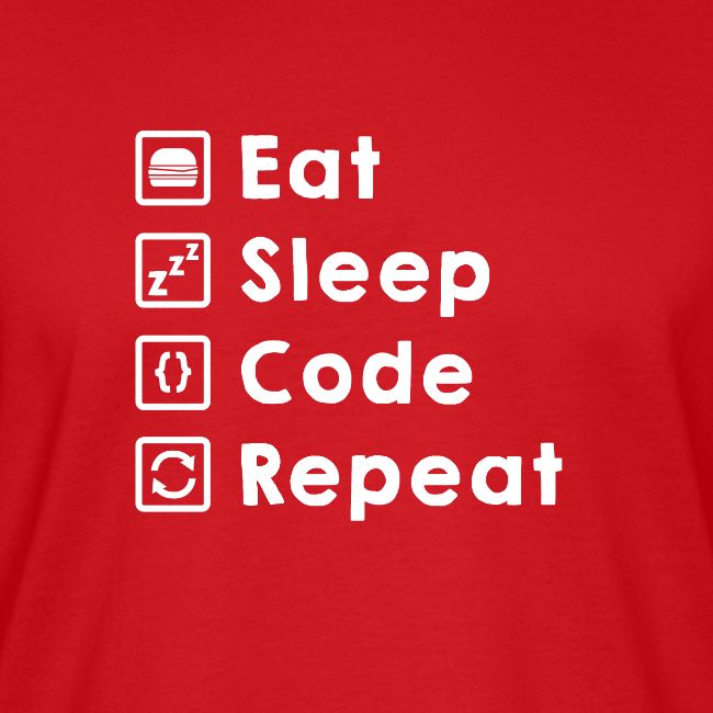 Eat Sleep Code Repeat light