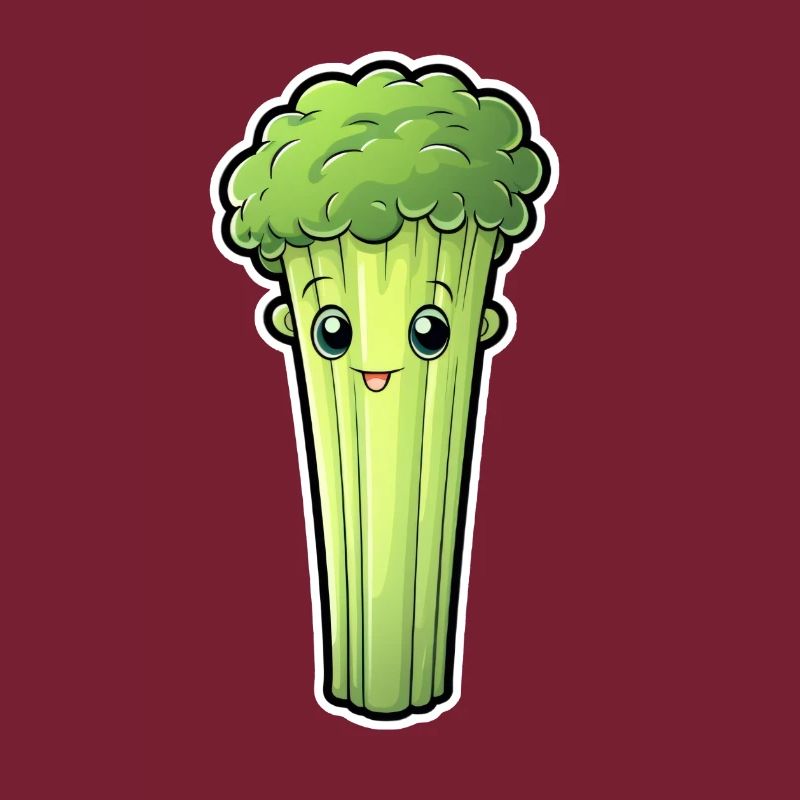 Staudensellerie oder Stangensellerie Kawaii