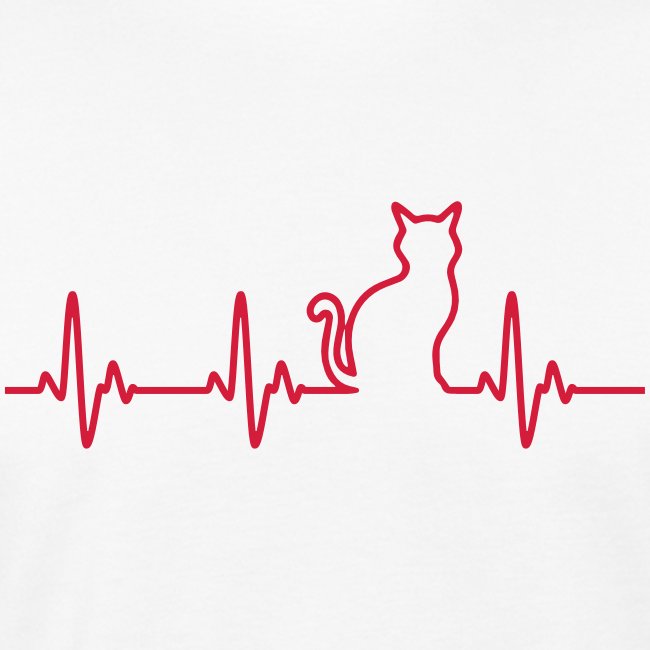 Ein Herz für Katzen - Männer Bio-T-Shirt
