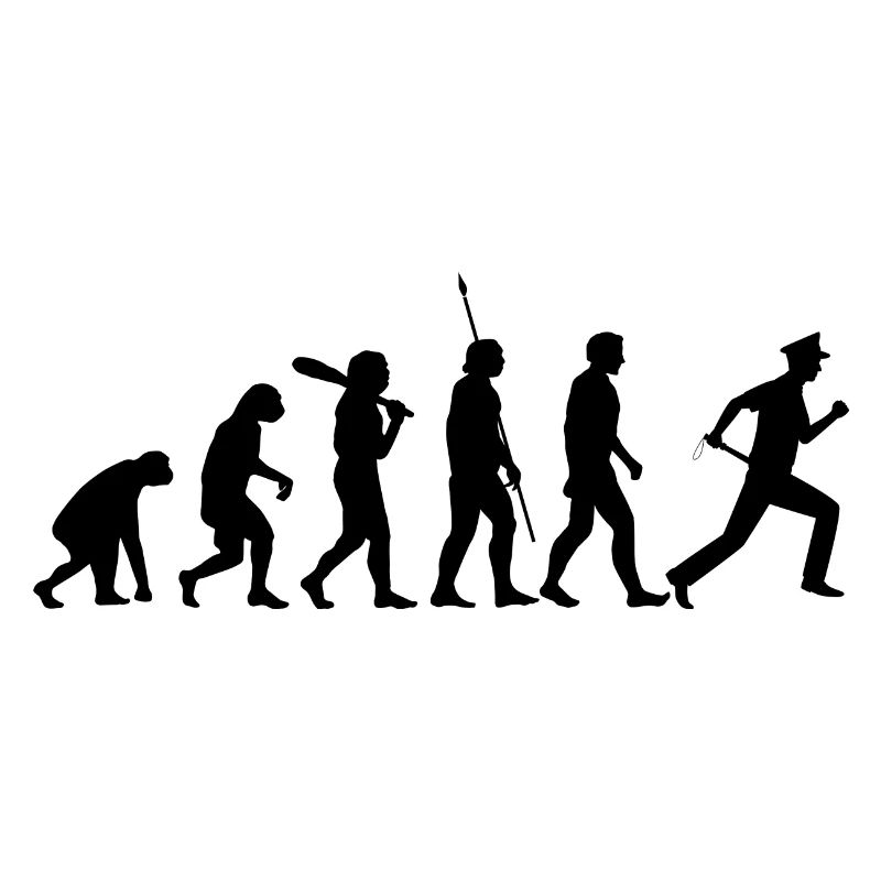 Polizisten Geschenk Evolution Beamte der Polizei K