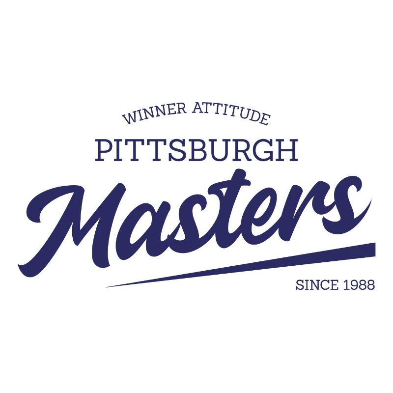 Pittsburgh Masters Script Logo