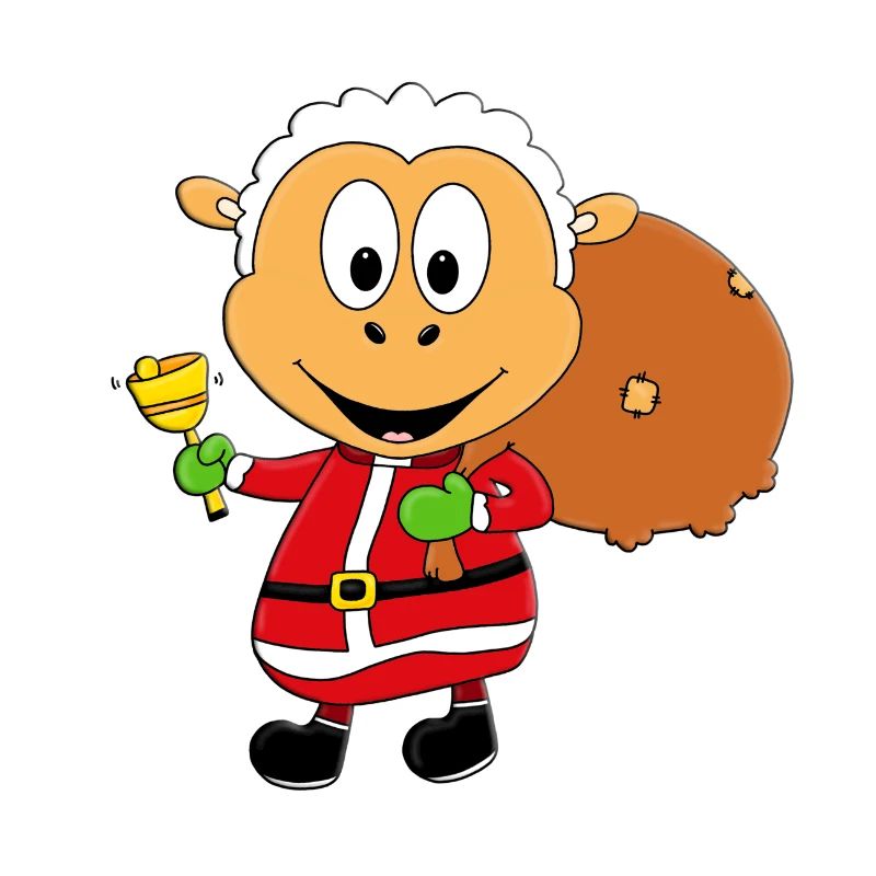 SCHAF - WEIHNACHTSMANN - TIER - TIERISCH