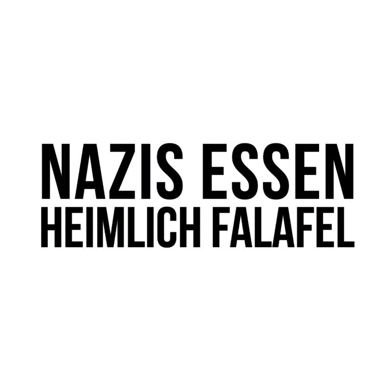 Nazis Essen Heimlich Falafel | Antifa Geschenkidee