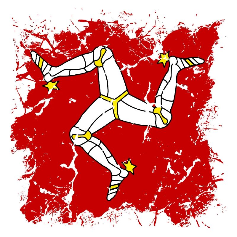 Drapeau de l’île de Man Triskele Drapeau de l’île de Man