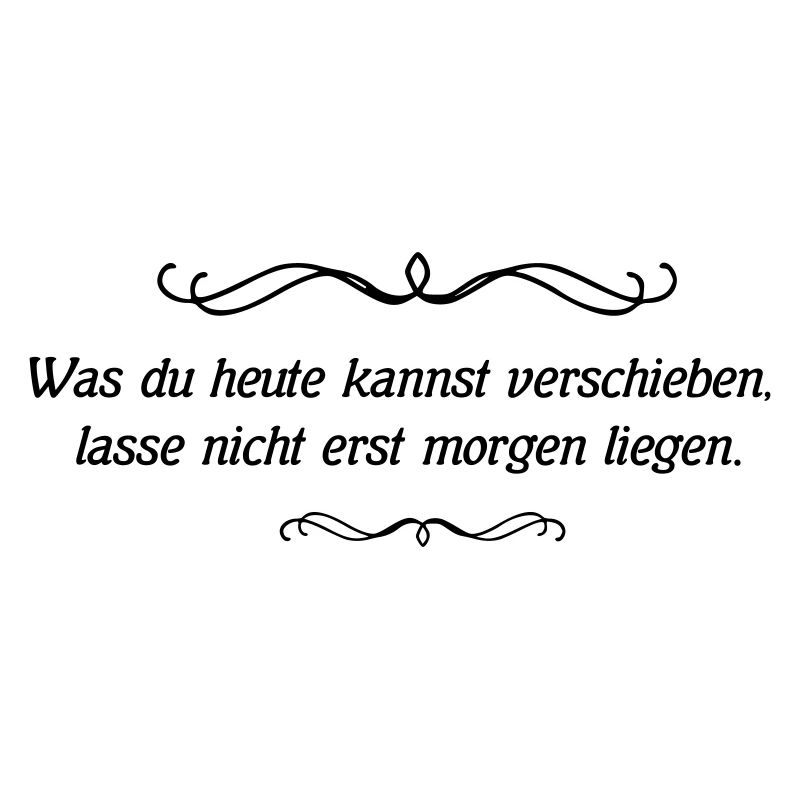 heute verschieben