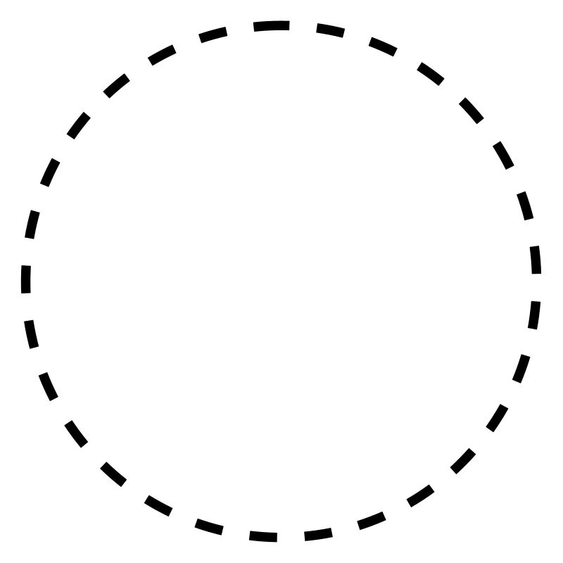 Dashed circle