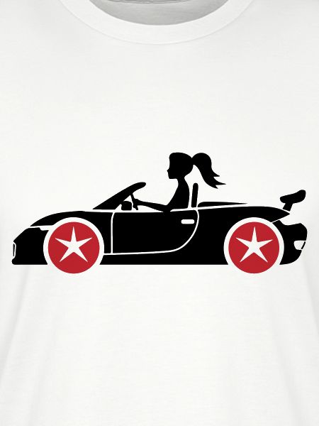 Woman Car Convertible