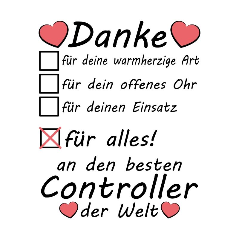 Controller Beruf Abschiedsgeschenk Danke sagen