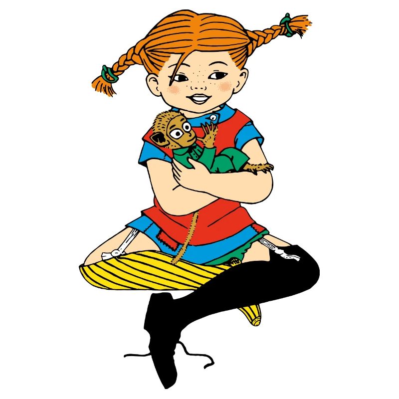 Pippi Langstrumpf Zusammen Mit Herr Nilsson
