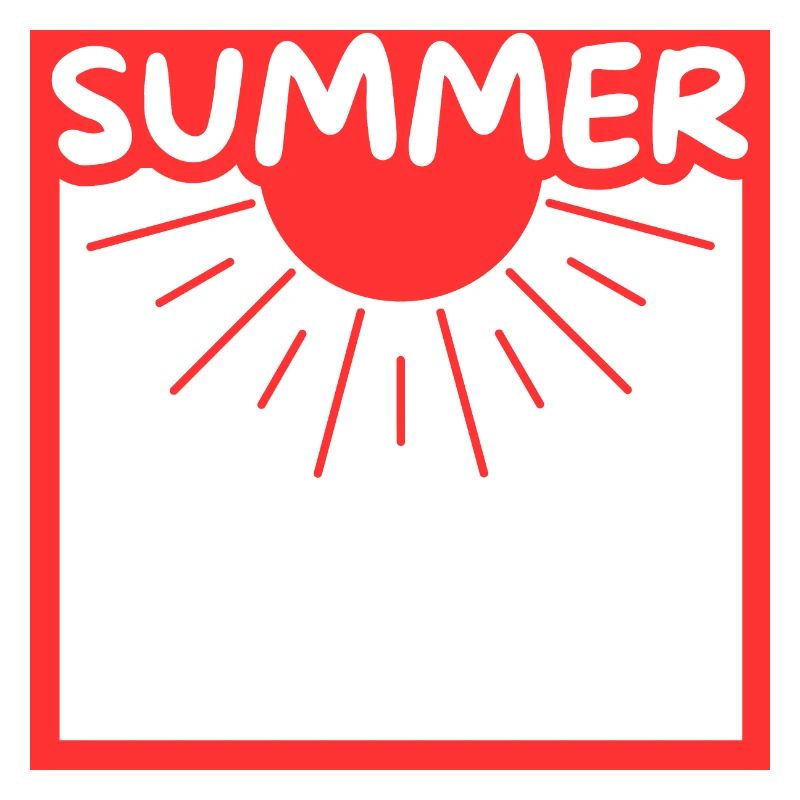 Summer sun in a setting