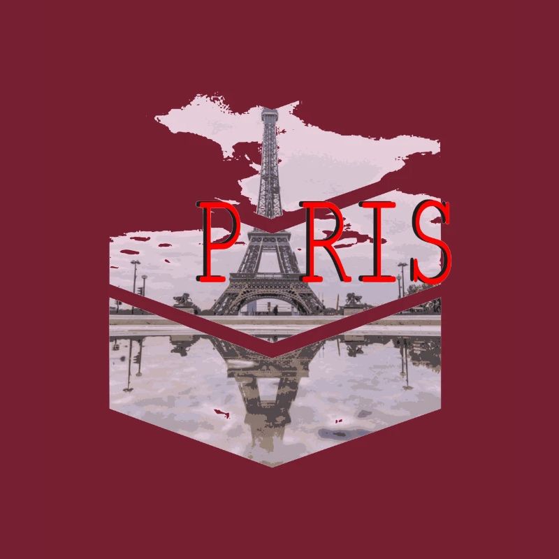 Paris Skyline Eiffel Tower Silhouette