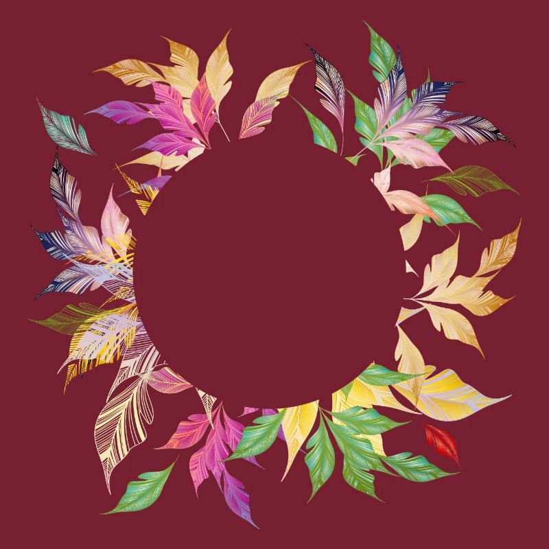 Imaginative leaf frame – delicately shimmering