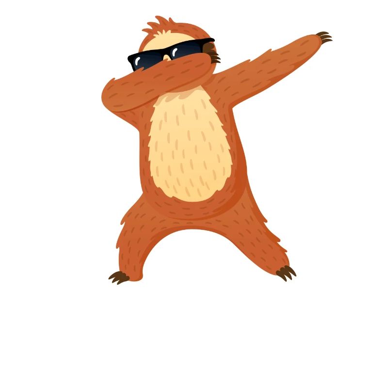 Faultier Dab Dabbing Sonnenbrille Chill