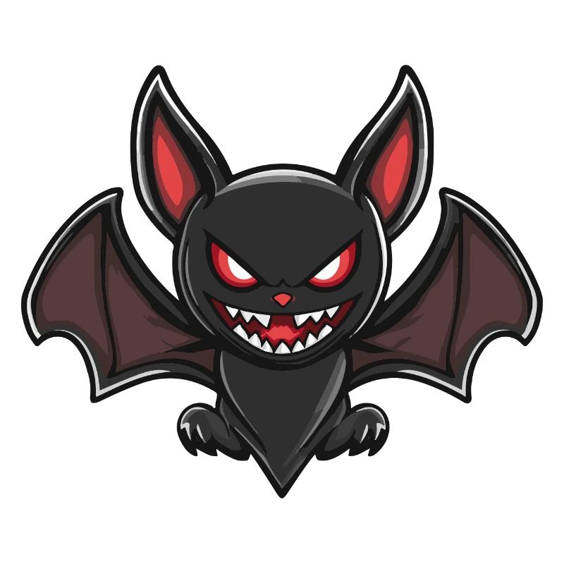 Fledermaus Halloween Blutsauger Comic