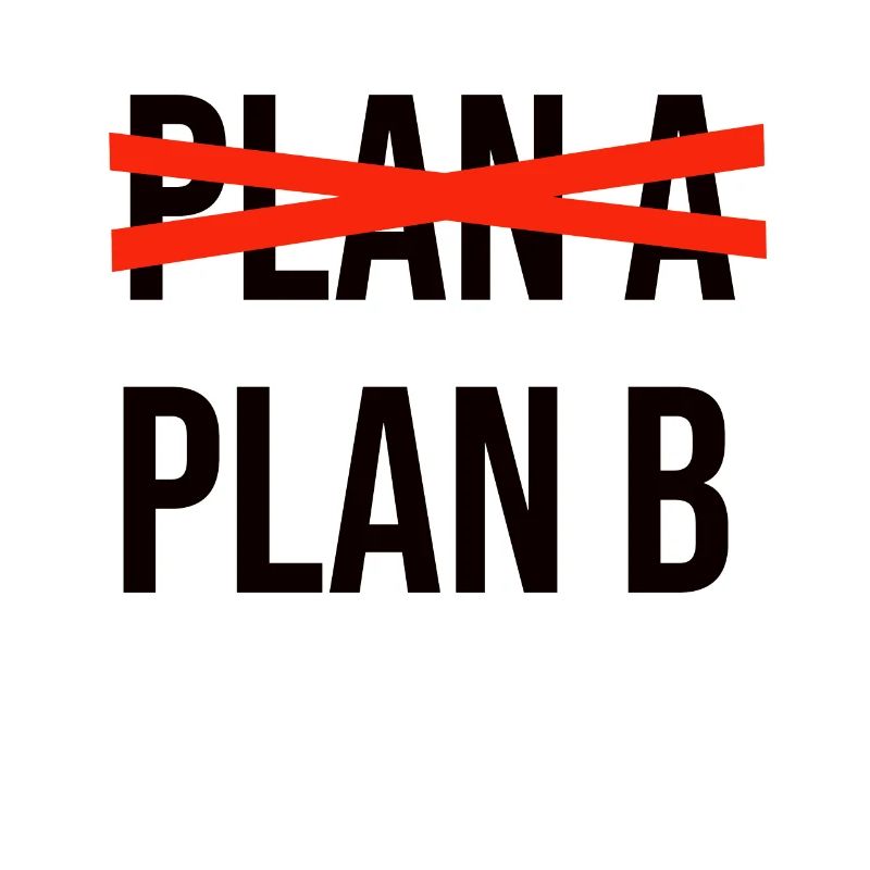 Plan A Plan B schwarz