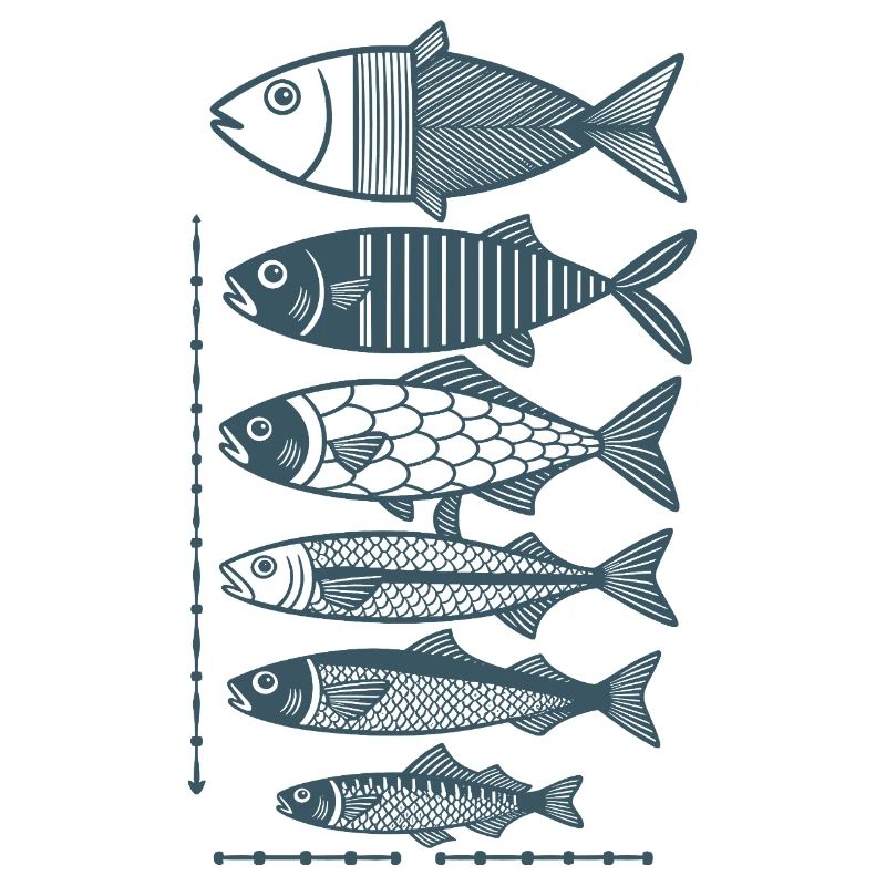 Fisch-Parade: Maritime Muster
