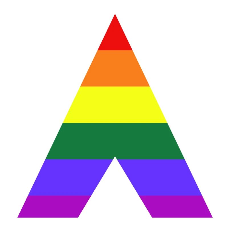 LGBT Ally Rainbow Triangle
