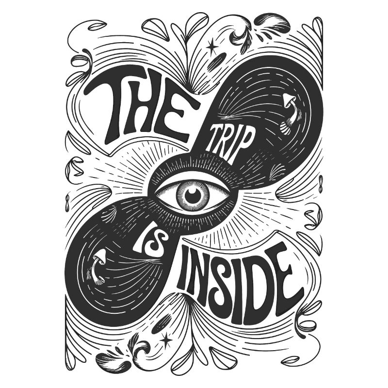 Der Trip findet im psychedelischen Augendesign statt