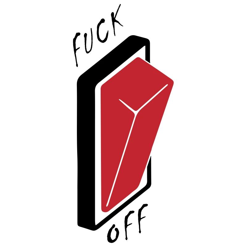 Red Button Fuck Off Button Bomb Explodes Danger