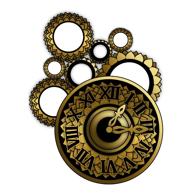 Clock with clockwork