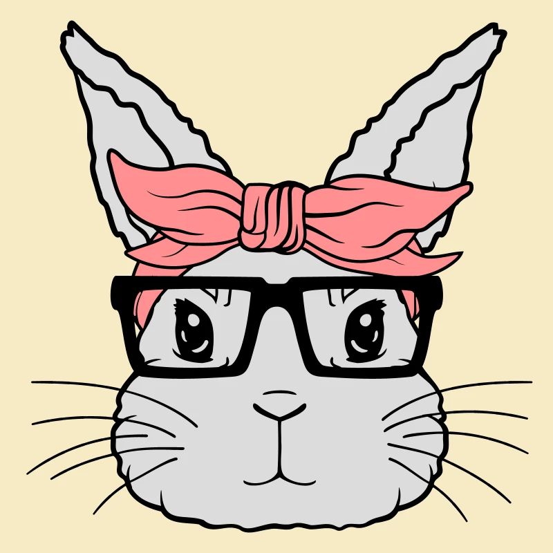 Female Nerd Rabbit Face