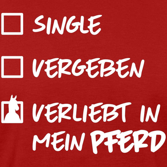 single verliebt pferd - Männer Bio-T-Shirt