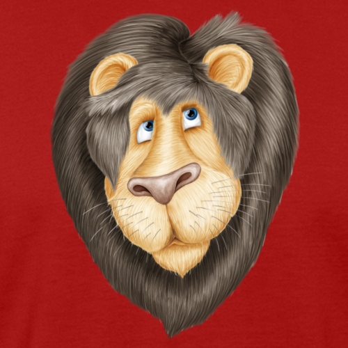Leo, der flauschige Löwe - Männer Bio-T-Shirt